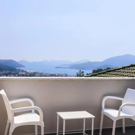Peaceful Duplex With Splendid View & Shared Pool In Apartment Gocek (Fethiye)